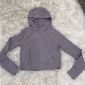 LULULEMON •  All Yours Cropped Hoodie lilac